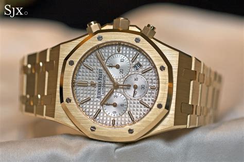 ap watch gold and silver|audemars piguet white gold watches.